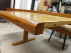 Retro konferenční masivní dubový stůl - 9