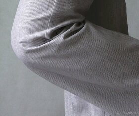Nové letní šedé kalhoty se stříbrnou nitkou Orsay vel. 34 - 9