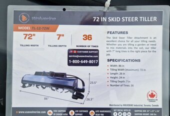 Profi rotavator 183 cm na smykáč - 9