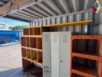 Skladový kontejner 10´ / 3m délky / regály a elektro. - 9