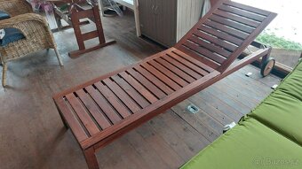 Venkovní polohovací lehátko Ikea Nammaro-2 kusy - 9