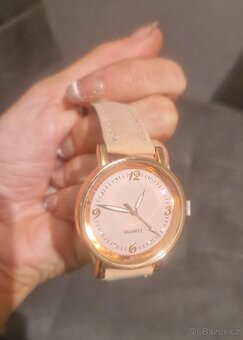 Nové dámské i dívčí hodinky Quartz růžové koženka třpytivé - 9