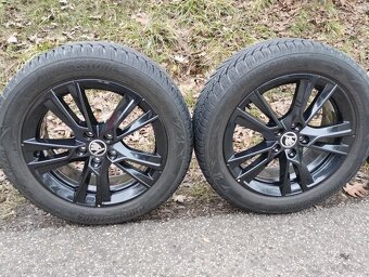 Originál ALU kola Škoda Fabia / Rapid R16 + zimní pneu - 9