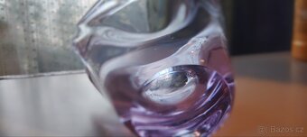 Hutní sklo fialový košík Železnoborské sklárny Klinger - 9