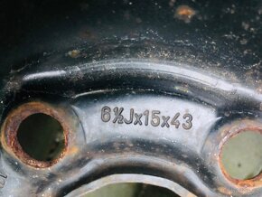 15" plechový disk Volvo 6.5Jx15 5x108 ET43 - 9