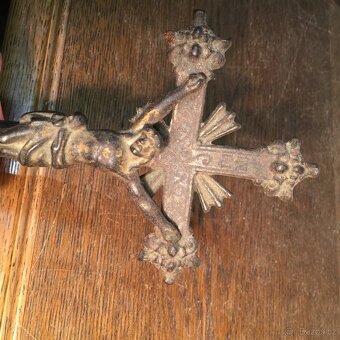 Krucifix 1800 ... dvěstě let starý kříž Ježíš na kříži - 9