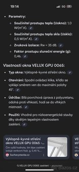 Střešní okno VELUX 78x118, trojsklo, vč. rolety - 9