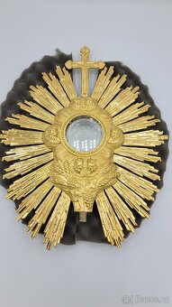 Stříbrná monstrance 19. Stol. - 9