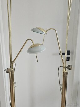 Interiérová sloupová lampa zlatá - 9
