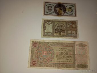 BANKOVKY 40. LÉTA, SLOVENSKO, 5-1000 KS, NEPERFOROVANÉ - 9