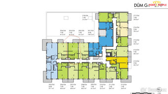 Byt 2+kk 45,1 m² v projektu Malý Háj, dům G4 - 9