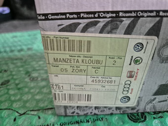 manžeta homokinetického kloubu Škoda Superb I + vozy VW. Aud - 9
