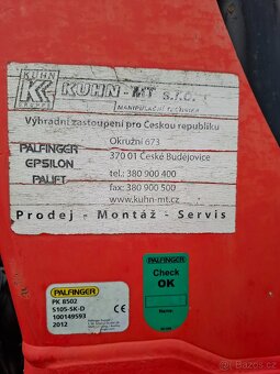 ZAREZERVOVÁNO Kontejner s rukou PALFINGER PK8501 - 9