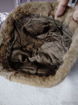 Retro dámský kožich + čepice - 9