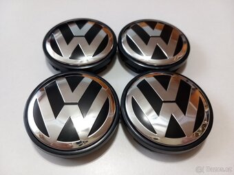 Středové krytky Vw, 56x52mm chrom logo - 9
