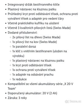 Aku přímočará pila Parkside - 9