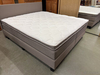 Zánovní boxspring dvoupostel značková - 9