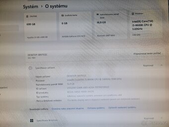 Herní PC Intel i5-8600K / GTX 1070 8GB / 16GB RAM - 9