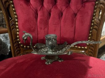 Mosazný svícen ve tvaru ptáka - 9