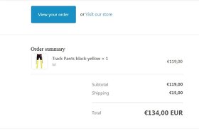Track Pants black-yellow, size M - 9