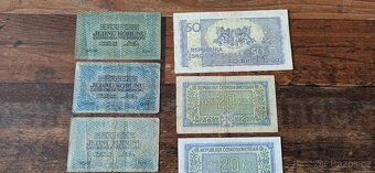 Bankovky a státovky 1919-1945, ČSR. Protektorát. - 9