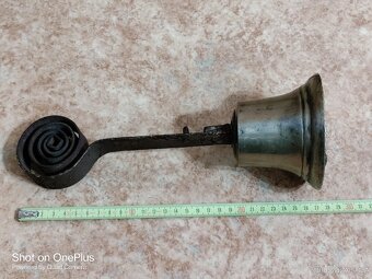 Prvorepublikový bronzový zvon ze starého kupeckého obchodu - 9