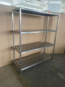 Nerezový regál 4 policový 150x50x180cm - 9
