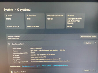 PC mini set Ryzen 2200G + ZDARMA Monitor LG - 9