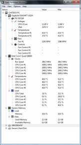 Gigabyte GA-EG41MFT-USS2H, Q6600, GPU, 8GB DDR3 - 9