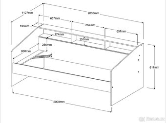 Postel se šuplíky Sleep - 9