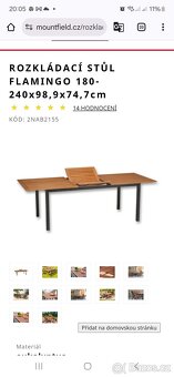 Prodám dreveny zahradni set (rozkl.stul + 8 zidli) - 9