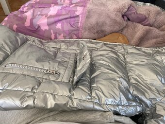 Dívčí zimní bunda dlouhá - Marks & Spencer vel. 158 - 9