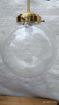 Stropní světla, závěsná, průhledná koule skleněná - 9