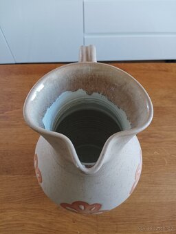 KERAMICKÝ DŽBÁN RUČNĚ DEKOROVANÝ - 9