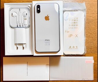 iPhone X Silver BATERIE 100% TOP - 9