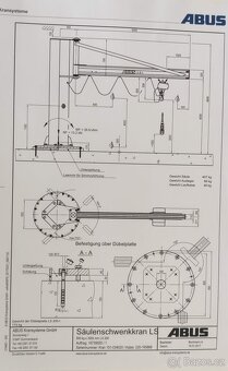 stlpový žeriav Abus LS 800 kg - 3 m r. 2017 - 9