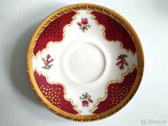 Porcelán MOKKA kávový servis - 6+6 šálky a podšálky Dolní Ch - 9