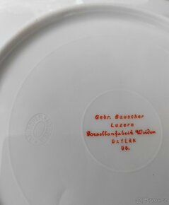 Vynikající porcelánový talíře od manufaktury Bauscher Weiden - 9