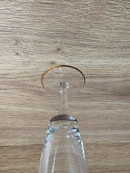sklenice na sekt flétny na šampaňské retro sklo - 9