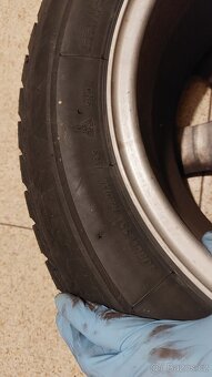 Originální Audi disky 7Jx15 H2 ET39 s pneumatikami Bridgesto - 9