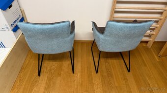 Čalouněné jídelní židle, křesla, 5ks, cena za všechny 1000Kč - 9