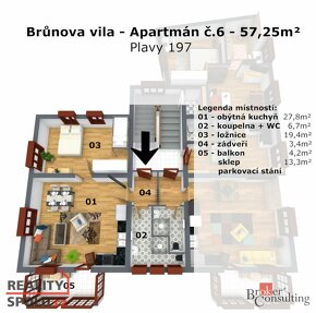 Prodej, byty/2+kk, 57.25 m2, 46846 Plavy, Jablonec nad Nisou - 9