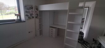 Postel Palanda Patrová postel Psací Stůl Skříň - 9