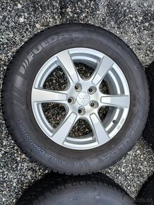 Pěkná zimní orig alu kola Mitsubishi ASX 215/65/16 vzorek 8m - 9