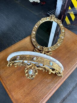 Zrcadlo a konzole s mramorem (132051) - 9