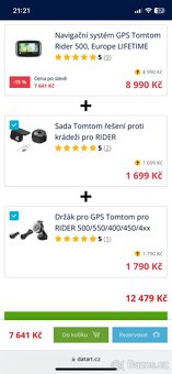 Moto, auto Navigace GPS TomTom Rider 500 - 9