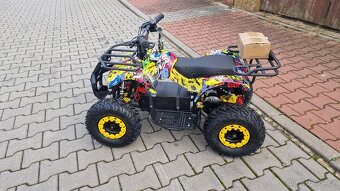 Dětská elektro čtyřkolka ATV Torino 1200W 48V graffiti žlutá - 9