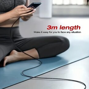 Vysokorychlostní kabel USB Type-C pro rychlé nabíjení 3m - 9