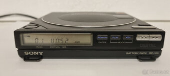 SONY DISCMAN D-100 + BATTERY PACK BP+100 TOP STAV - 9