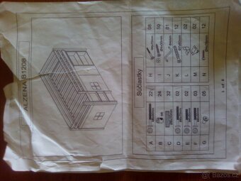 Postel s PC stolem ALZENA, borovicové dřevo / růžová, 90x200 - 9